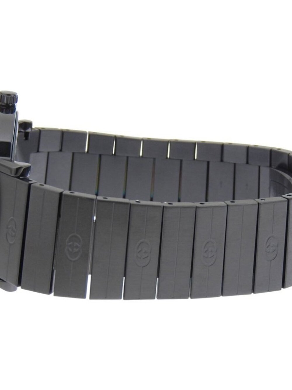 GUCCI grip Watches 157.3 black blackDial Stainless Steel Quartz Analog dis... - Picture 11 of 13